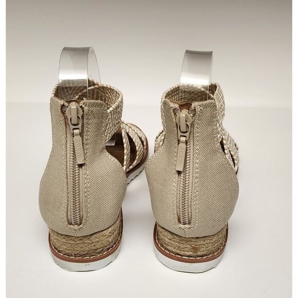 BOBS From Skechers Desert Kiss Summer Sun Espadrille Wedge Sandals Tan Size 6.5 - Picture 6 of 8